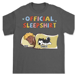 Sleeping Dog Sleepshirt 2 - Personalized Custom Unisex T-shirt