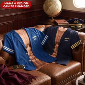 Pilot Abs- Personalized Funny T-shirt