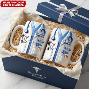 Doctor And Tools - Personalized Custom Coffee Mug, Gift For Medical Professionals