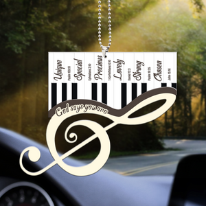 Piano Treble Clef God Says You Are Ornament