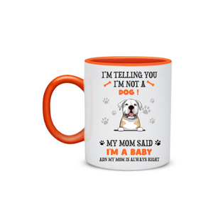 Personalized Dog Mom Baby Mug