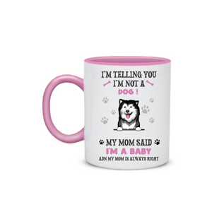 Personalized Dog Mom Baby Mug