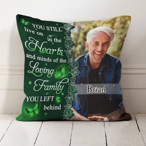 You Still Live On - Personalized Custom Canvas Pillow