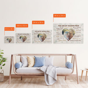 You Are My Missing Piece - Personalized Horizontal Photo Poster