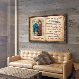 Still Standing Strong -Gift for Couple - Personalized Horizontal Photo Poster