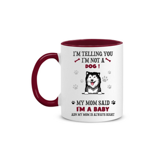 Personalized Dog Mom Baby Mug