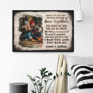 Love You Forever And Always - Personalized Horizontal Photo Poster