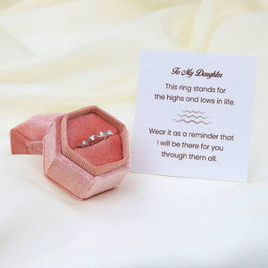 HIGHS AND LOWS WAVE RING