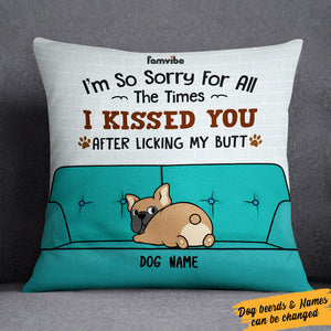 Personalized Fuuny Dog Kiss Pillowcase
