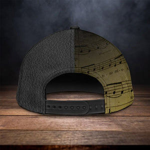 Personalized Black Guitar Classic Cap