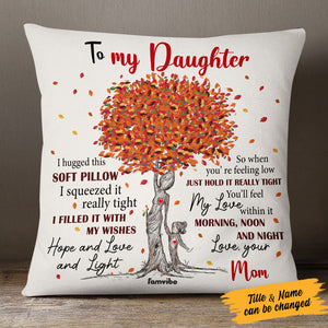 Personalized Fall Halloween Grandma Granddaughter Mom Daughter Pillow