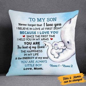 Personalized My Son Grandson Elephant Pillow DB156 26O58
