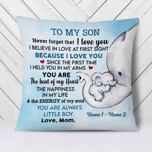 Personalized My Son Grandson Elephant Pillow DB156 26O58