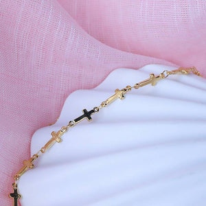 TINY CROSS BRACELET