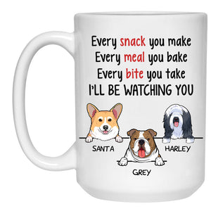 Watching You, Funny Personalized Mug, Father's Day gift, Custom Gift for Dog Lovers