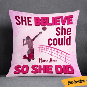 Personalized Love Volleyball Pillow DB164 87O36