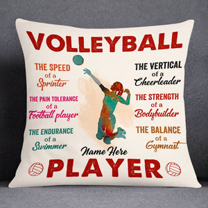 Personalized Love Volleyball Pillow DB166 95O53