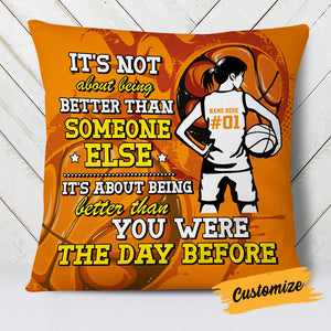 Personalized Love Basketball Pillow DB187 26O18