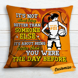 Personalized Love Basketball Pillow DB187 26O18
