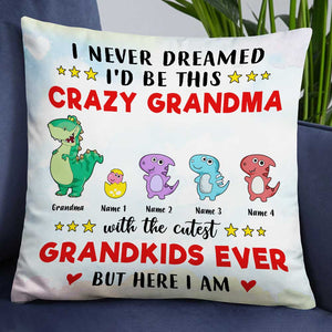 Personalized Mom Grandma Granddaughter Grandson Pillow