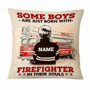 Personalized Firefighter Pillow