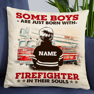 Personalized Firefighter Pillow
