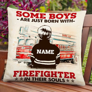 Personalized Firefighter Pillow