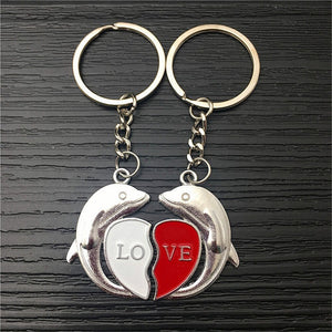 Couple Keychain Charms Love Key Ring
