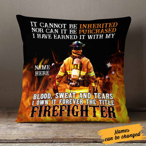 Personalized Firefighter Pillow DB277 26O26