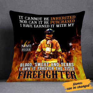 Personalized Firefighter Pillow DB277 26O26