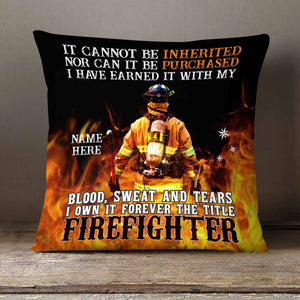 Personalized Firefighter Pillow DB277 26O26