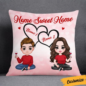 Personalized Couple Icon Pillowcase