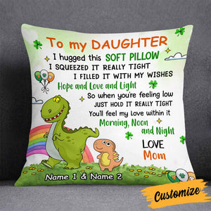Personalized Granddaughter Grandson Granddaughter Dinosaur Pillowcase