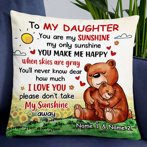 Personalized Mom Grandma Daughter Granddaughter Pillow