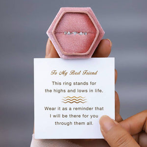 HIGHS AND LOWS WAVE RING