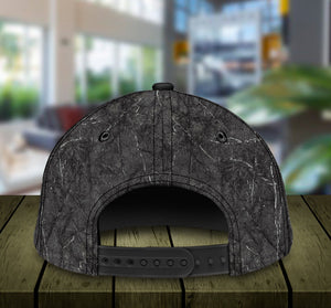 Motorcycle Black Red Personalized Cap