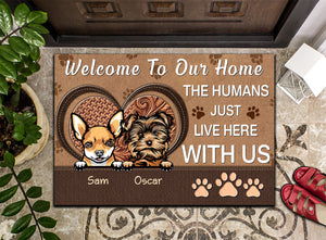 Dog Welcome Personalized Doormat - DM002PS08
