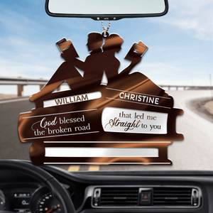 Book Lover Couple God Blessed Personalized Ornament