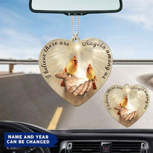 I Believe There Are Angels Among Us Memorial Custom Acrylic Ornament