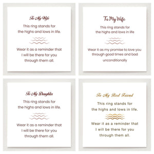 HIGHS AND LOWS WAVE RING