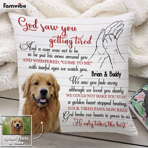 Personalized Dog Memo Photo Pillow NB262 85O76