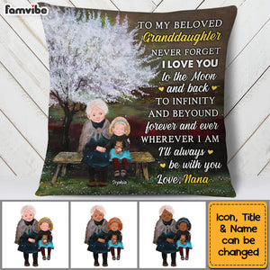 Personalized Grandma And Granddaughter Pillow NB301 36O53