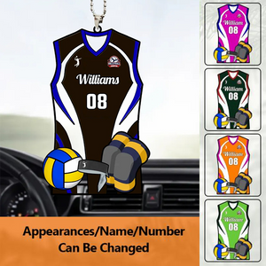 Personalized Name&Number Boy Volleyball Clothing Ornament