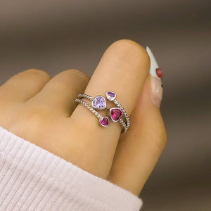 HEART CONSTELLATION BIRTHSTONE RING