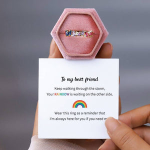 RAINBOW PIECES RING
