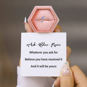 HEART CONSTELLATION BIRTHSTONE RING