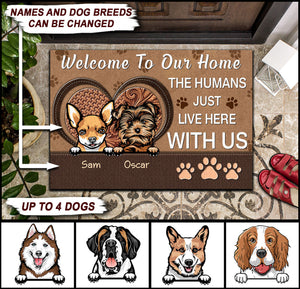 Dog Welcome Personalized Doormat - DM002PS08