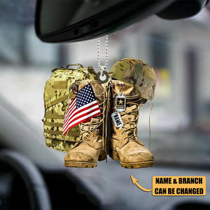 Personalized Soldier's equipment Flat Acrylic Ornament