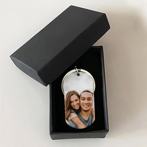 Led Me Straight To You, Personalized Keychain, Gifts For Him, Custom Photo