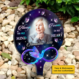 Always On My Mind - Personalized Custom Acrylic Garden Stake